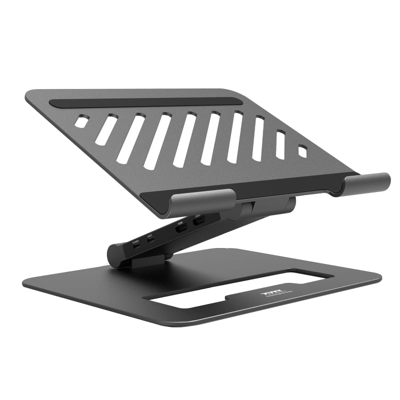 Port Connect Adjustable Stand + Dock Type-C to 1 x RJ45|2 x USB3.1 Gen1|2 x HDMI 4k@60Hz|1 x Type-C|PD85W|SDand Micro SD Reader - Image 2