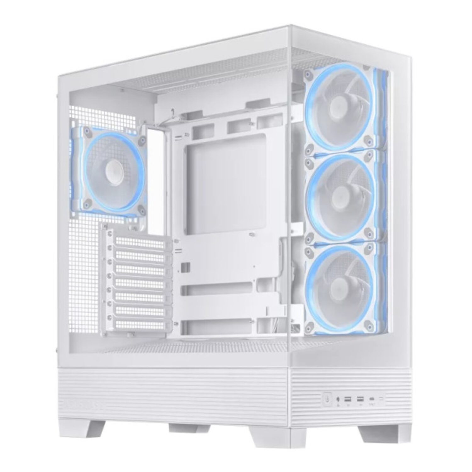Asus A31 PLUS Mid Tower ATX Chassis - White - Image 2