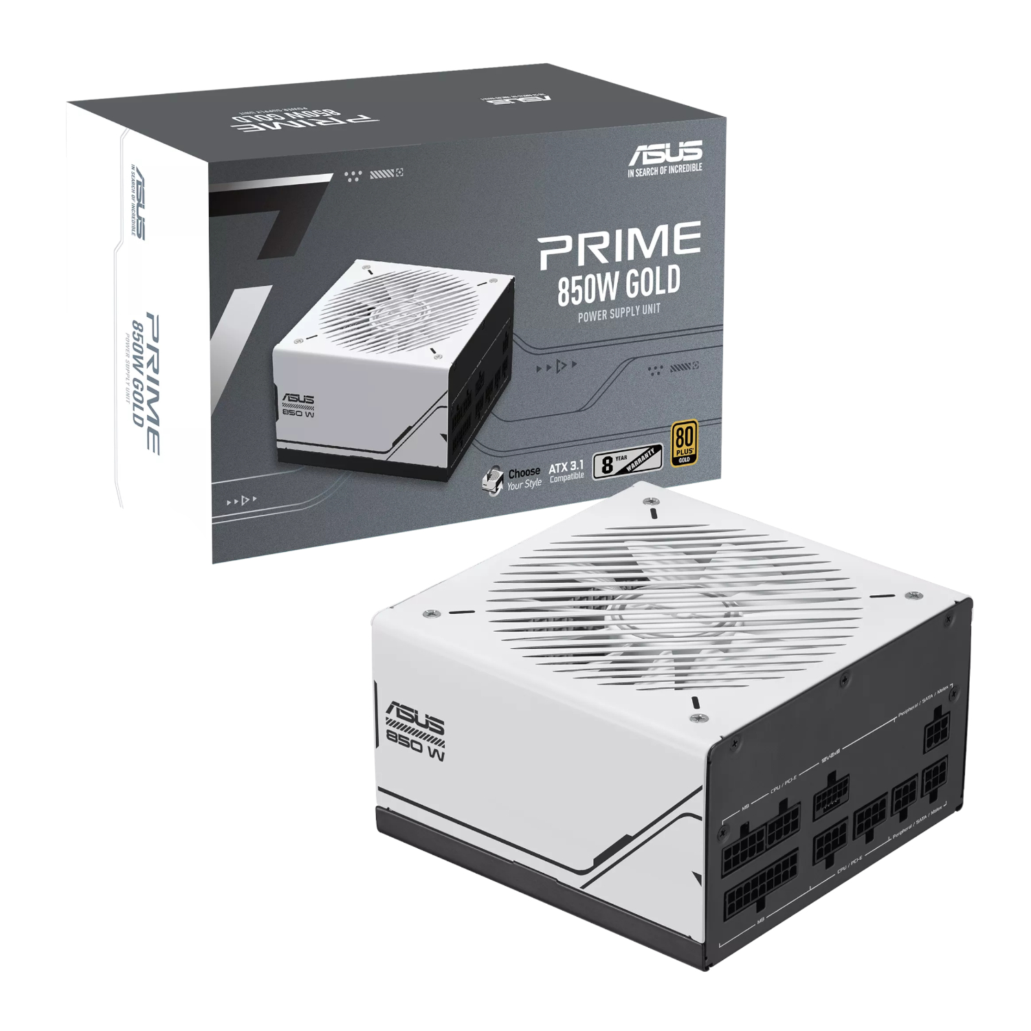 Asus Prime 850W 80 PLUS Gold Fully Modular ATX3.1 Power Supply - Image 8