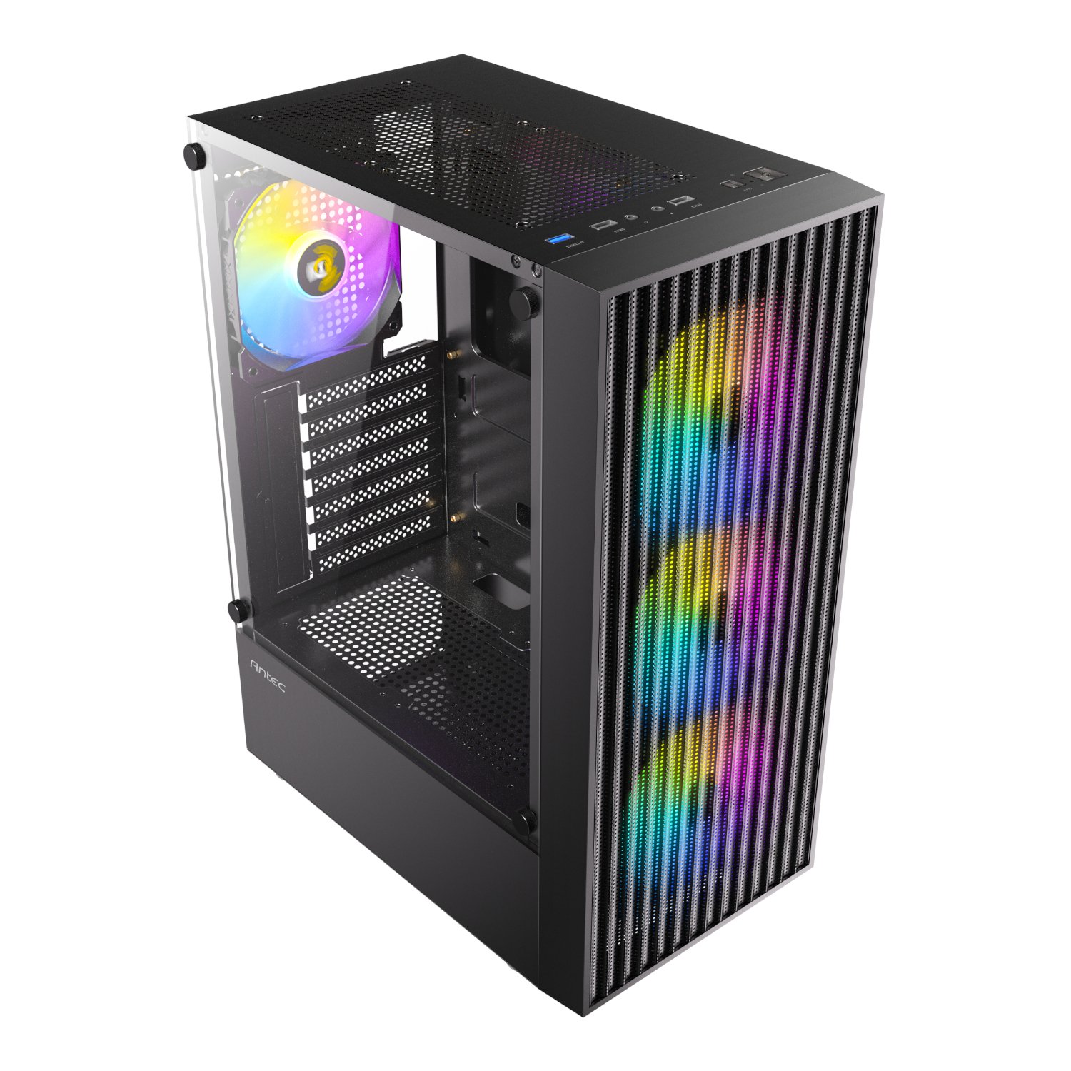 Antec AX27 RGB ELITE ATX Gaming Chassis - Black - Image 5