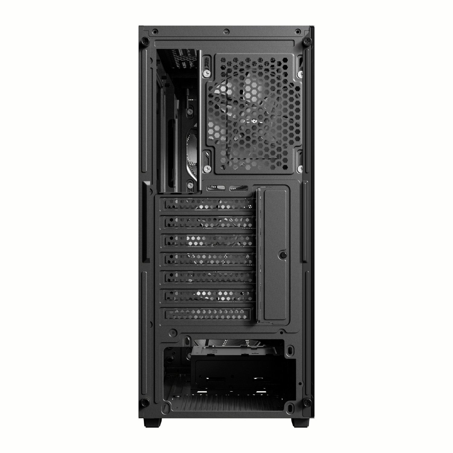 Antec AX63 Wood ARGB ATX Mid Tower Gaming Chassis - Black - Image 5