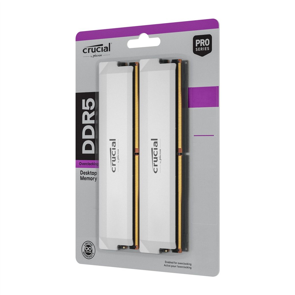 Crucial Pro DDR5-6000 64GB Overclocking Memory Kit - White - Image 5