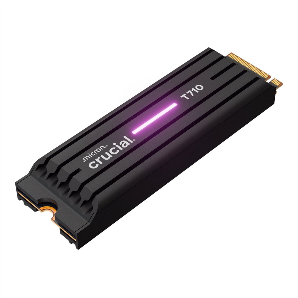 Crucial T710 2TB M.2 NVMe Gen5 NAND SSD with Heatsink - Image 3