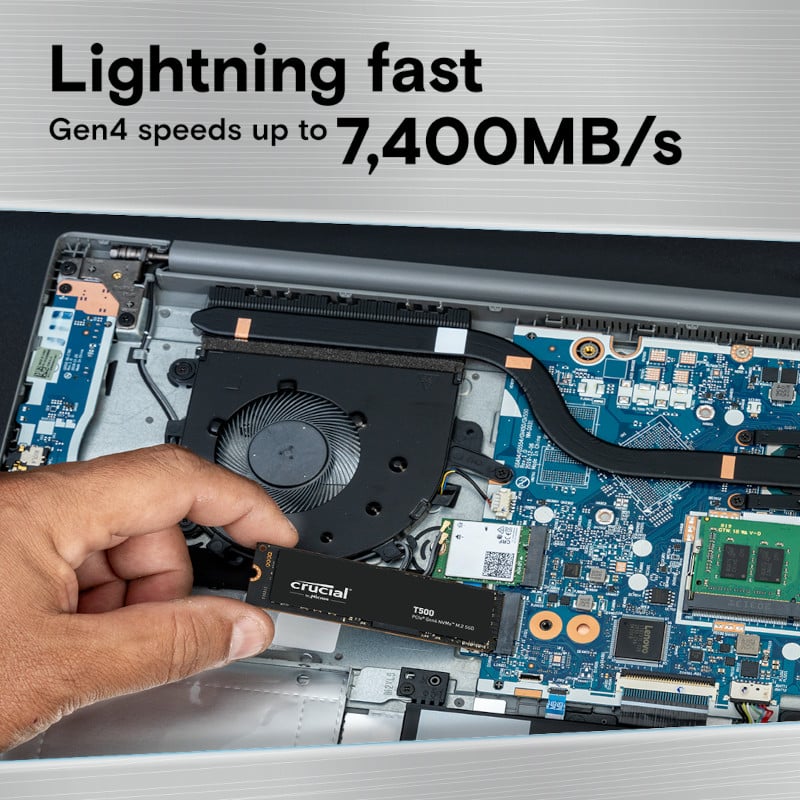 Crucial T500 2TB M.2 NVMe Gen4 NAND SSD - Image 3