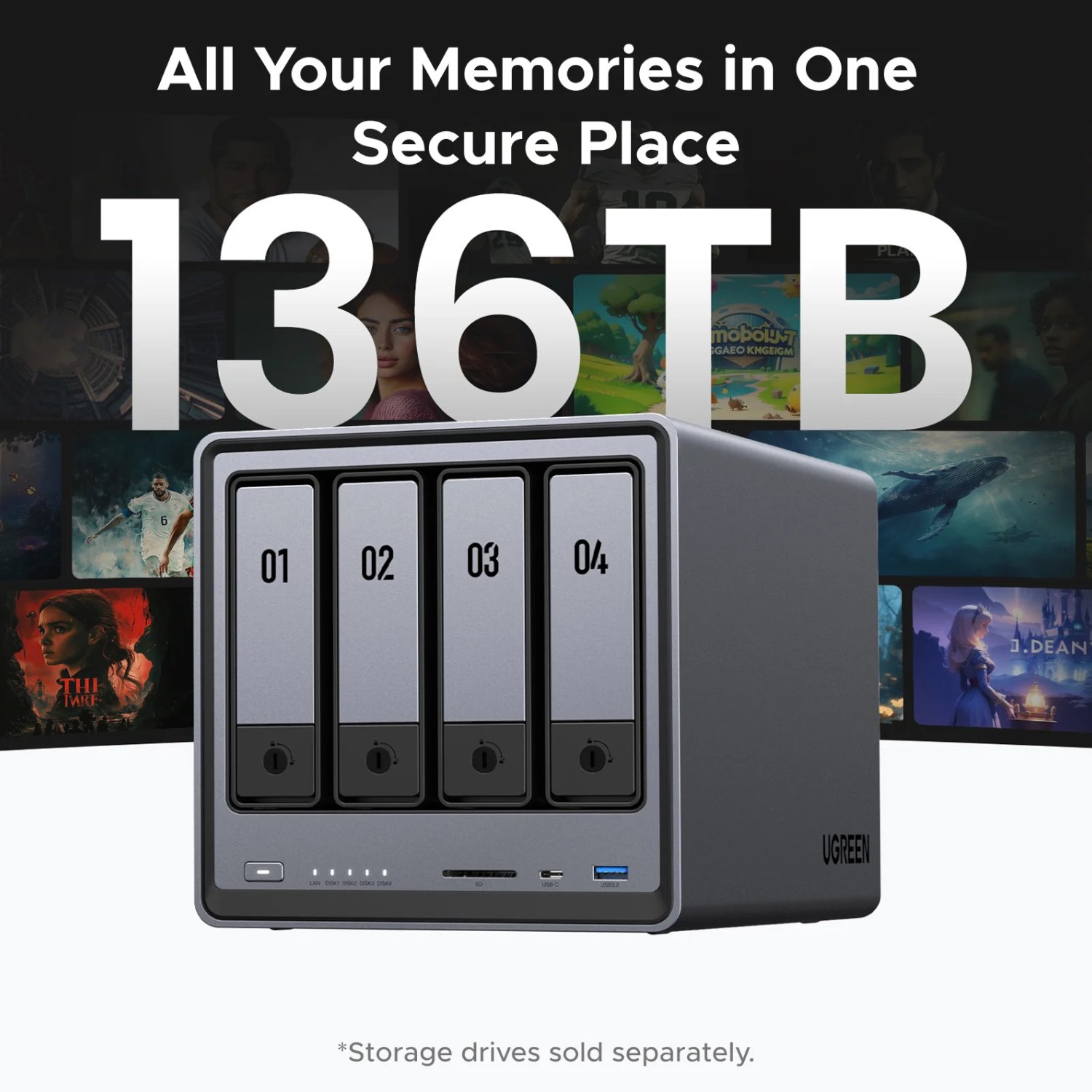 UGREEN NASync DXP4800 4 Bay NAS - Image 4