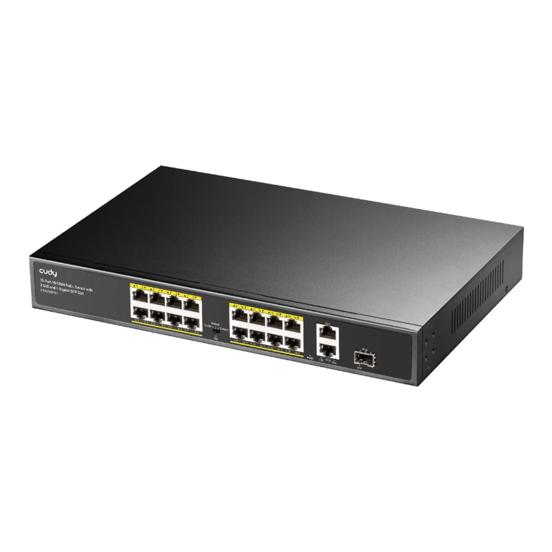 Cudy 16-Port Unmanaged PoE+ Switch - Rack Mount - Image 2