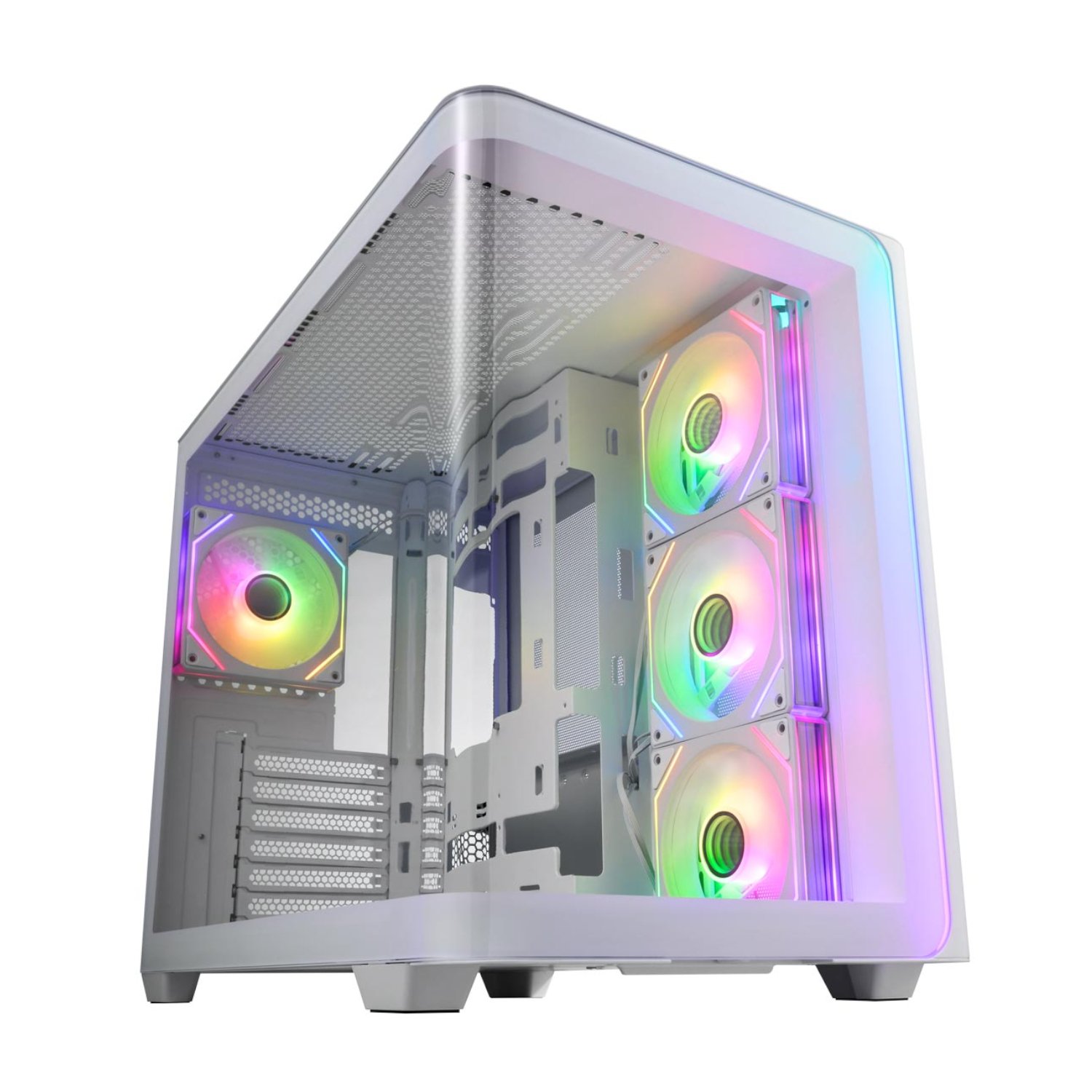 FSP M580 ATX White Gaming Chassis and HV Pro 650W Power Supply Bundle - Image 2