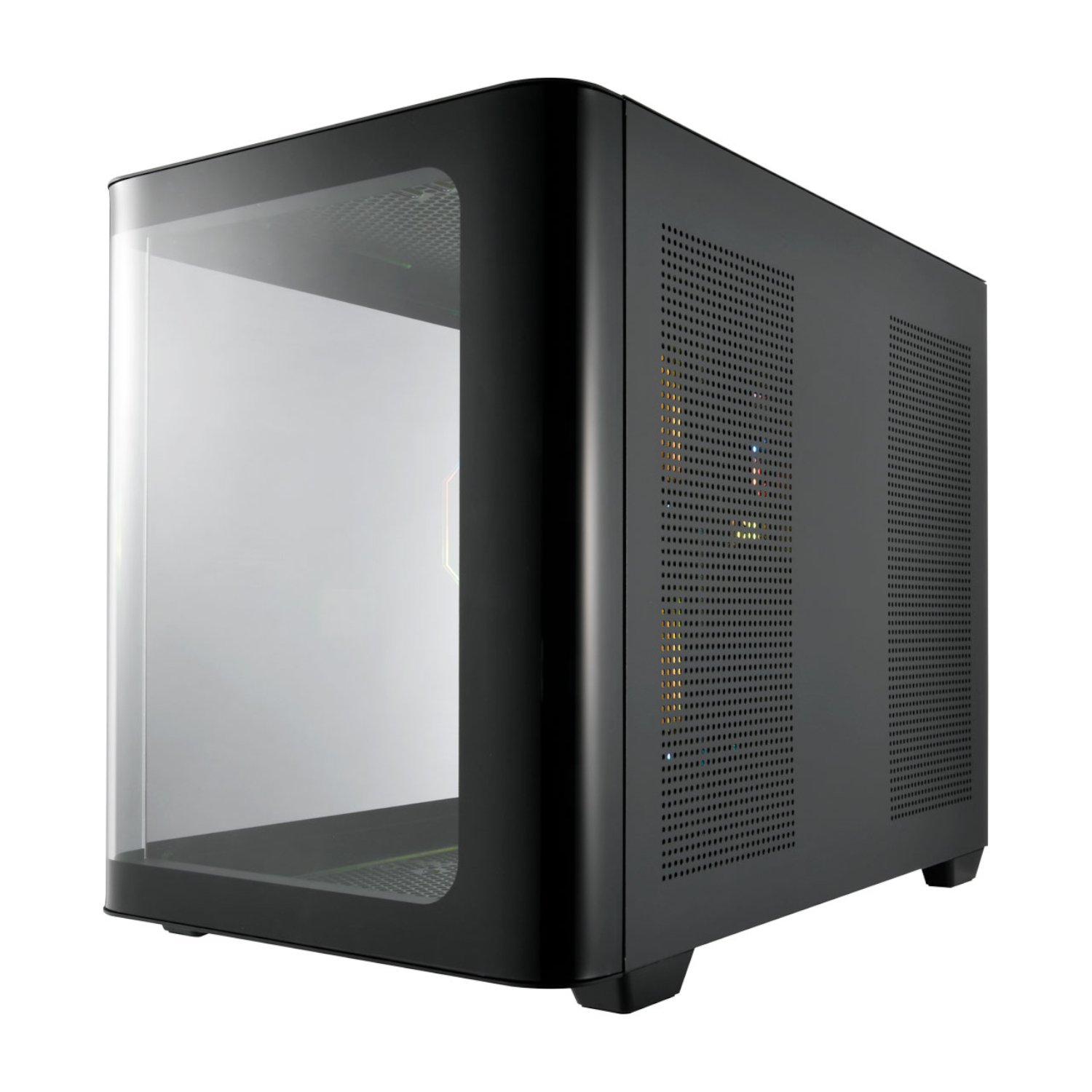 FSP S380 ARGB M-ATX Mid Tower Gaming Chassis - Black - Image 3