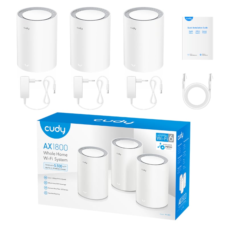 Cudy AX1800 Wi-Fi 6 Mesh Kit 3-Pack - Image 4