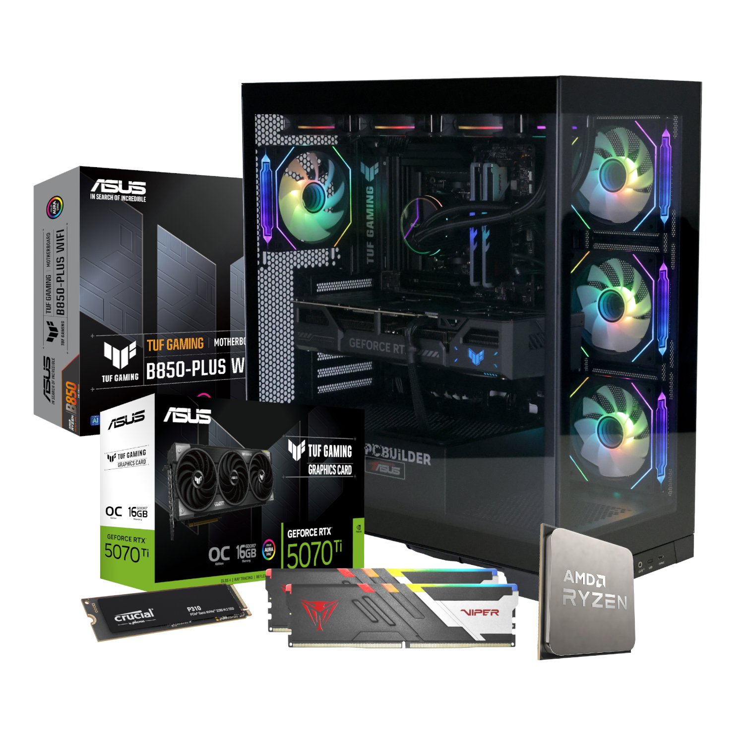 PCBuilder Ryzen 7 7800X3D ARCHON Windows 11 Gaming PC - Image 2