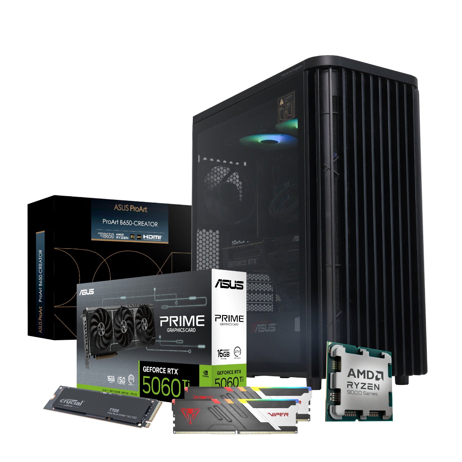 PCBuilder Ryzen 7 9700X MONET Windows 11 Creator PC - Image 2