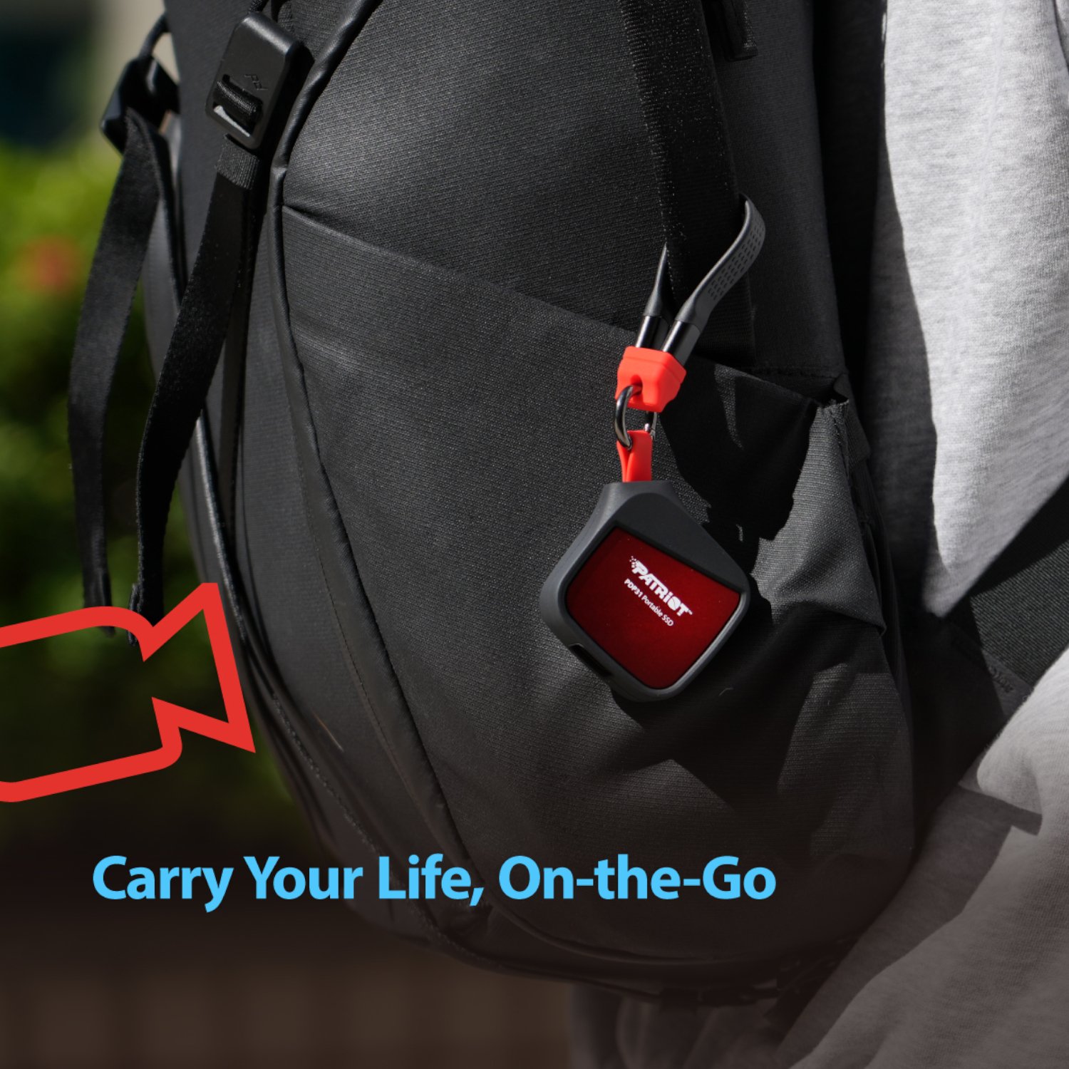 Patriot PDP31 1TB Type-C Portable SSD - Red / Black - Image 6