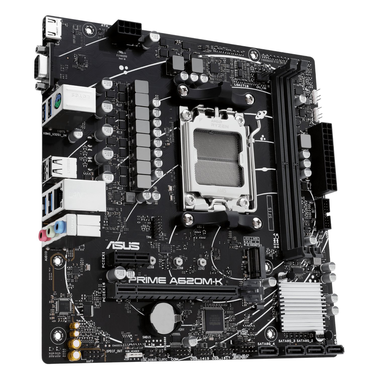 ASUS Prime A620M-K AM5 DDR5 M-ATX Motherboard - Image 4