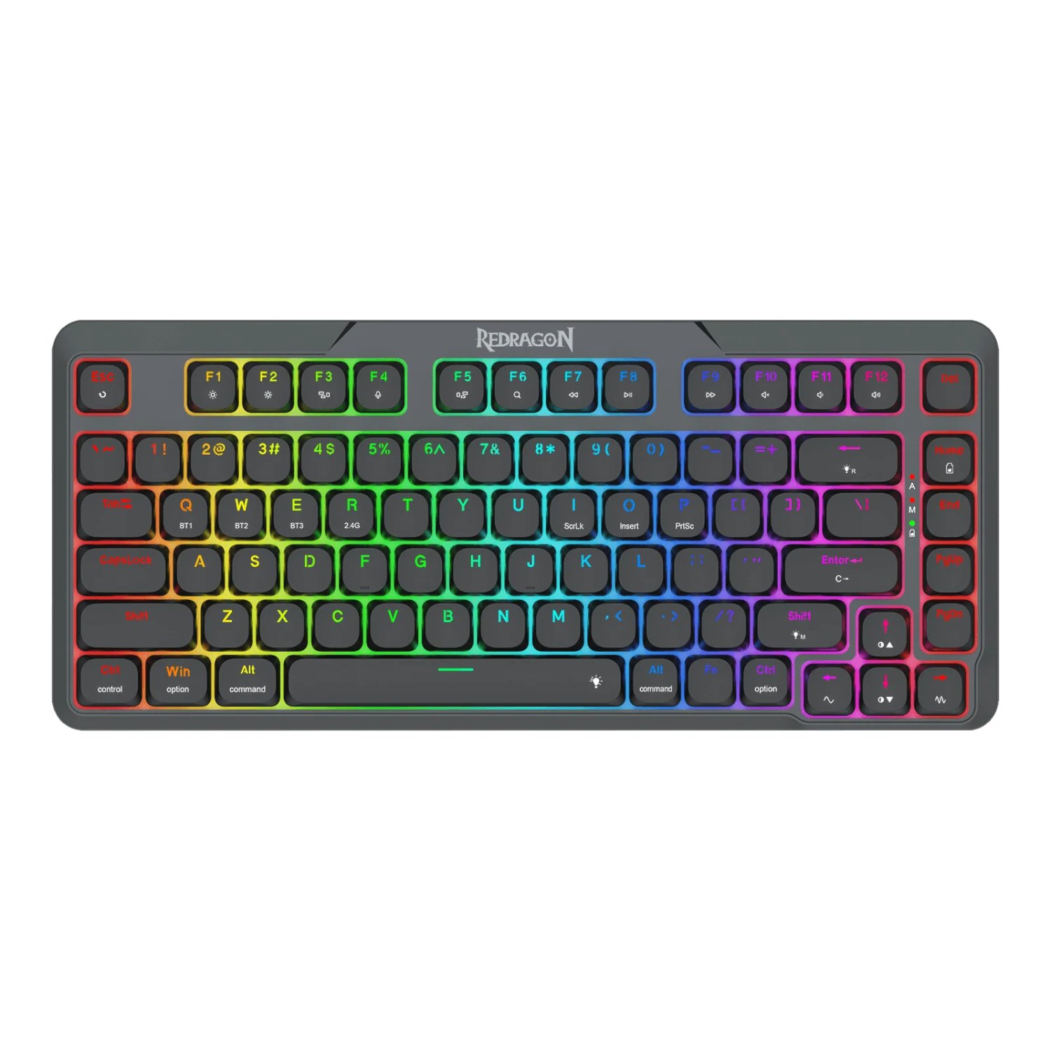 Redragon AETHER K706 PRO Wireless Mechanical Keyboard (75% Layout, Tri-Mode, Gasket Mount, Low-Profile Red Switches) - Image 2