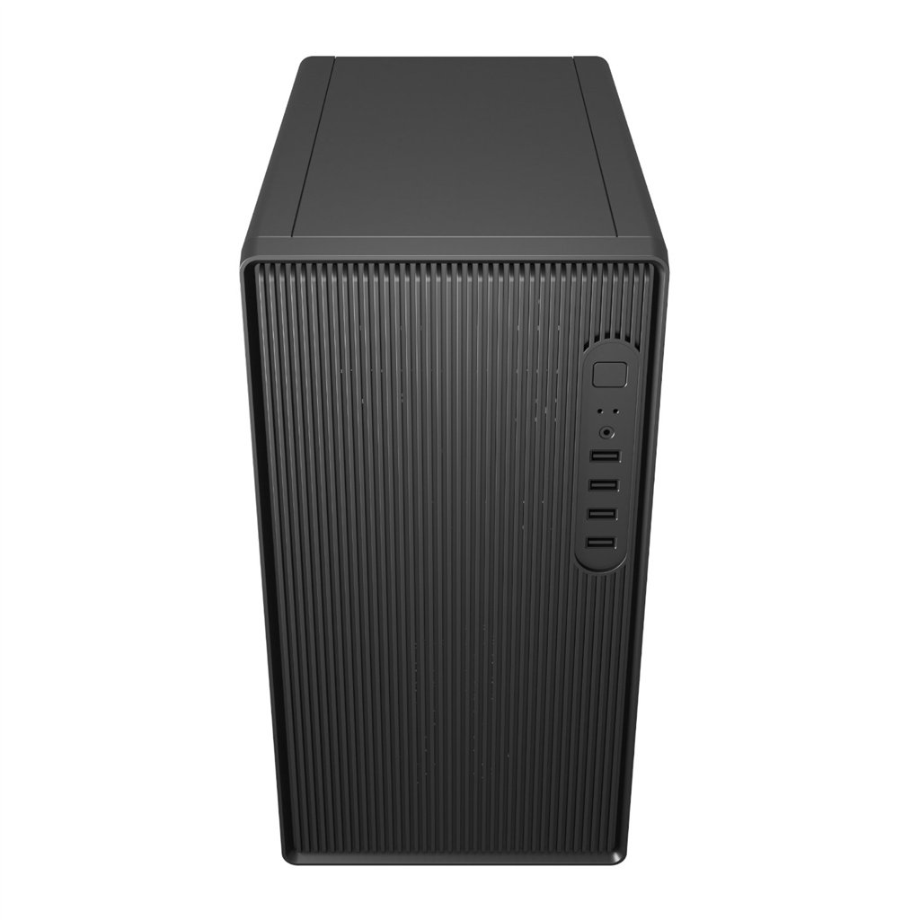 FSP S120 M-ATX Mid Tower Desktop Chassis - Black - Image 4
