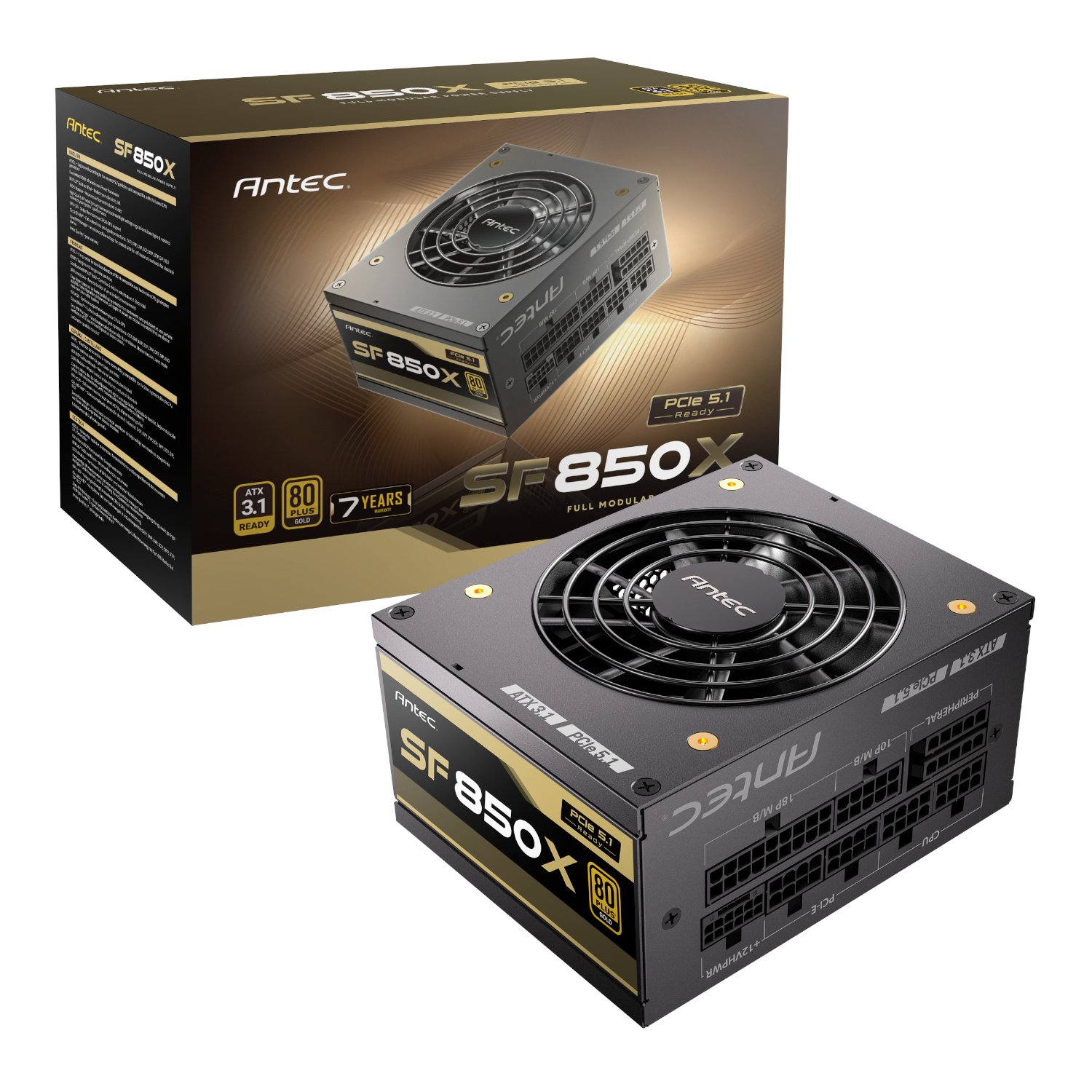 Antec SF850X 80PLUS Gold PCIe 5.1 ATX3.1 Modular Power Supply - Image 6