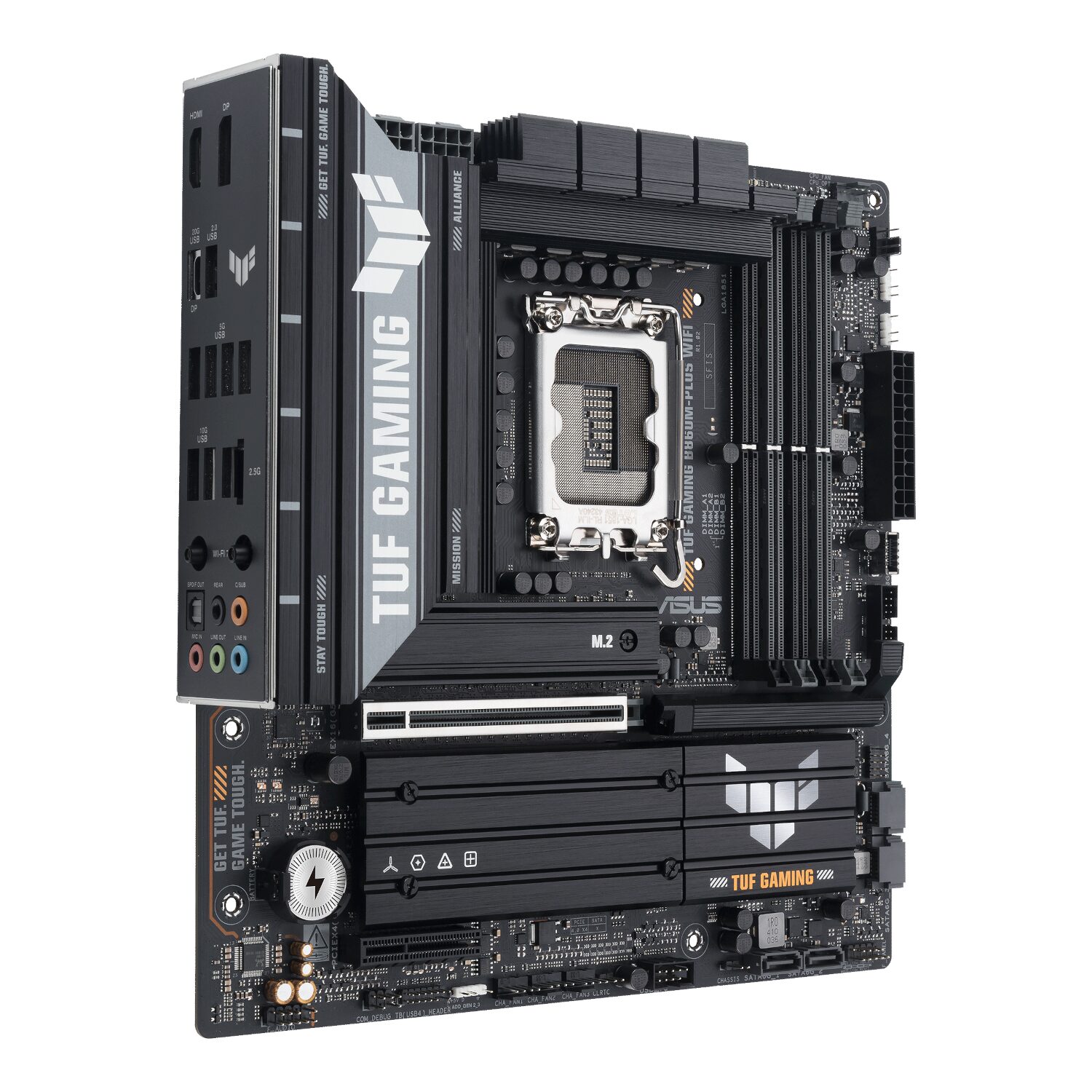 Asus TUF Gaming B860M-Plus Wi-Fi M-ATX Motherboard – Intel LGA1851, DDR5, PCIe 5.0. Wi-Fi 7 - Image 4